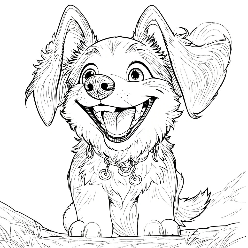 puppy coloring pages - adult coloring pages