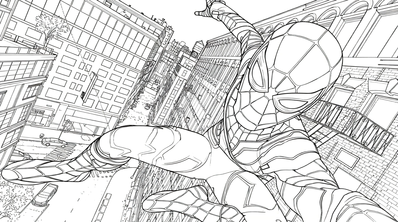 printable spiderman coloring pages - coloring pages free