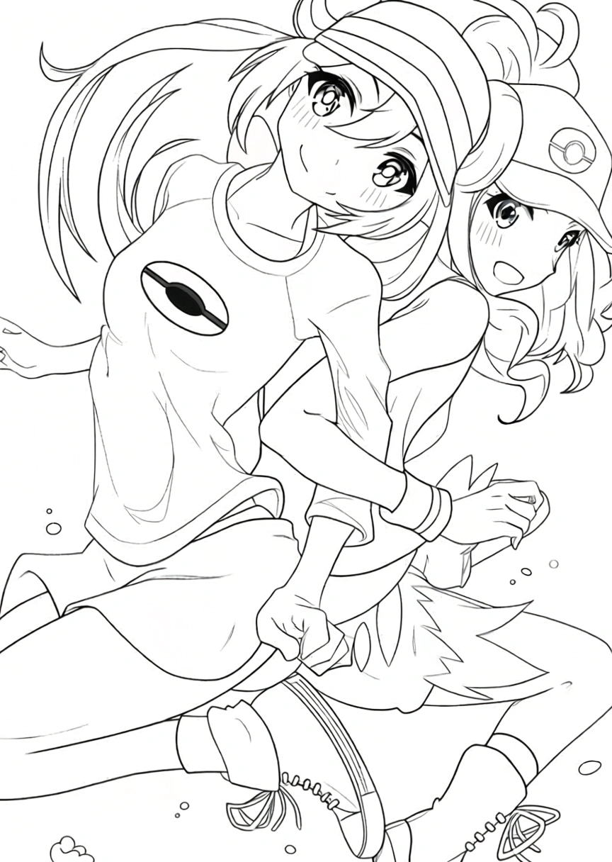 pokemon coloring page - adult coloring books