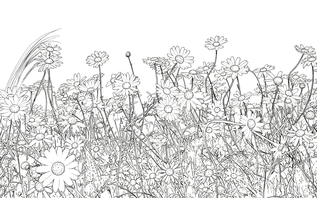 printable flower coloring pages - adult coloring books