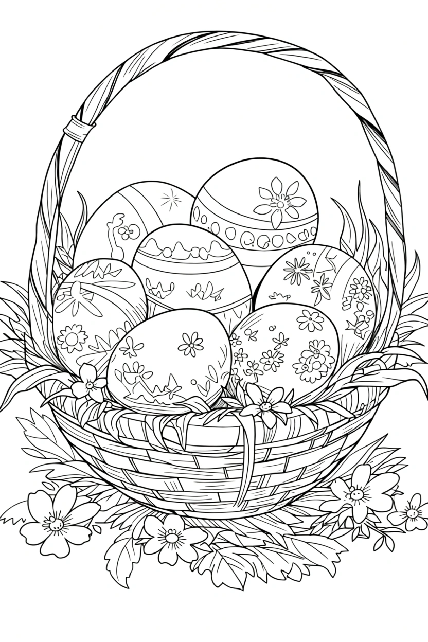 easter printable coloring pages - free coloring pages for kids