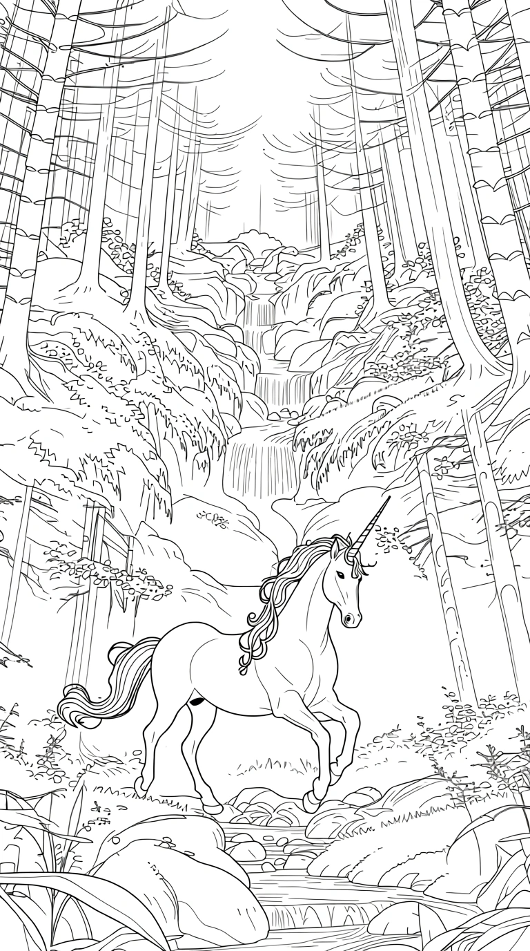 unicorn coloring page - coloring pages free