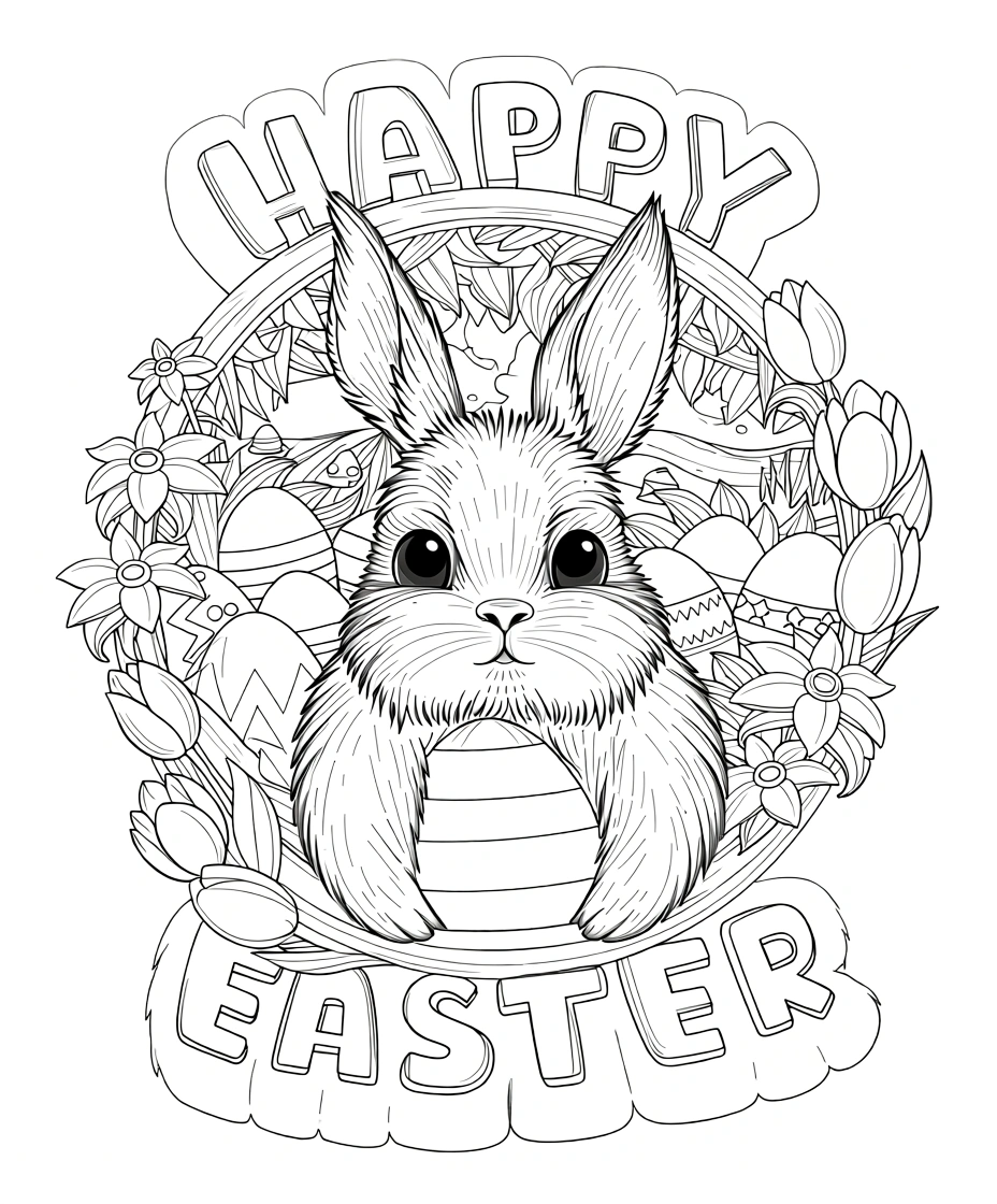 easter coloring pages printable - coloring sheet