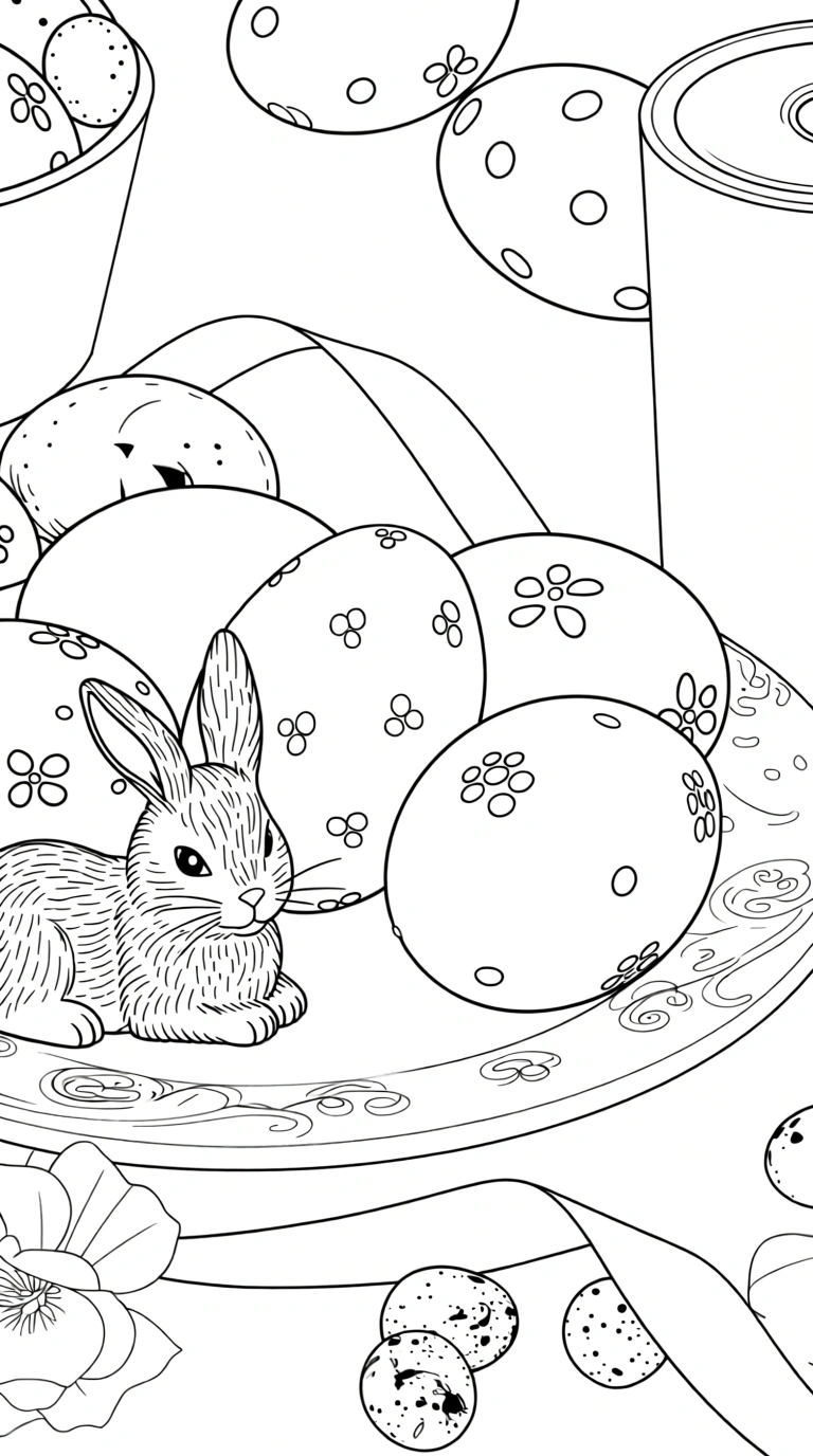 easter egg coloring page - coloring pages for kids
