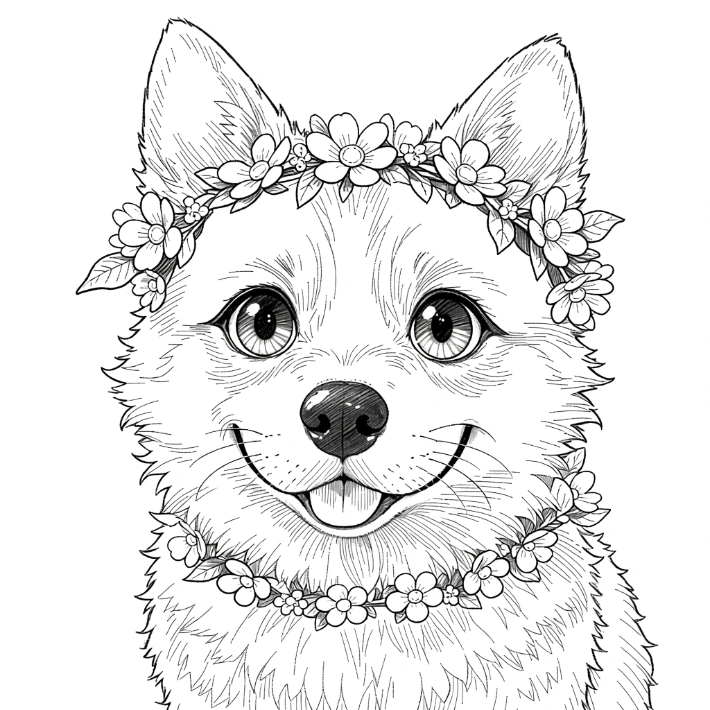 cute dog coloring pages - free coloring pages for kids