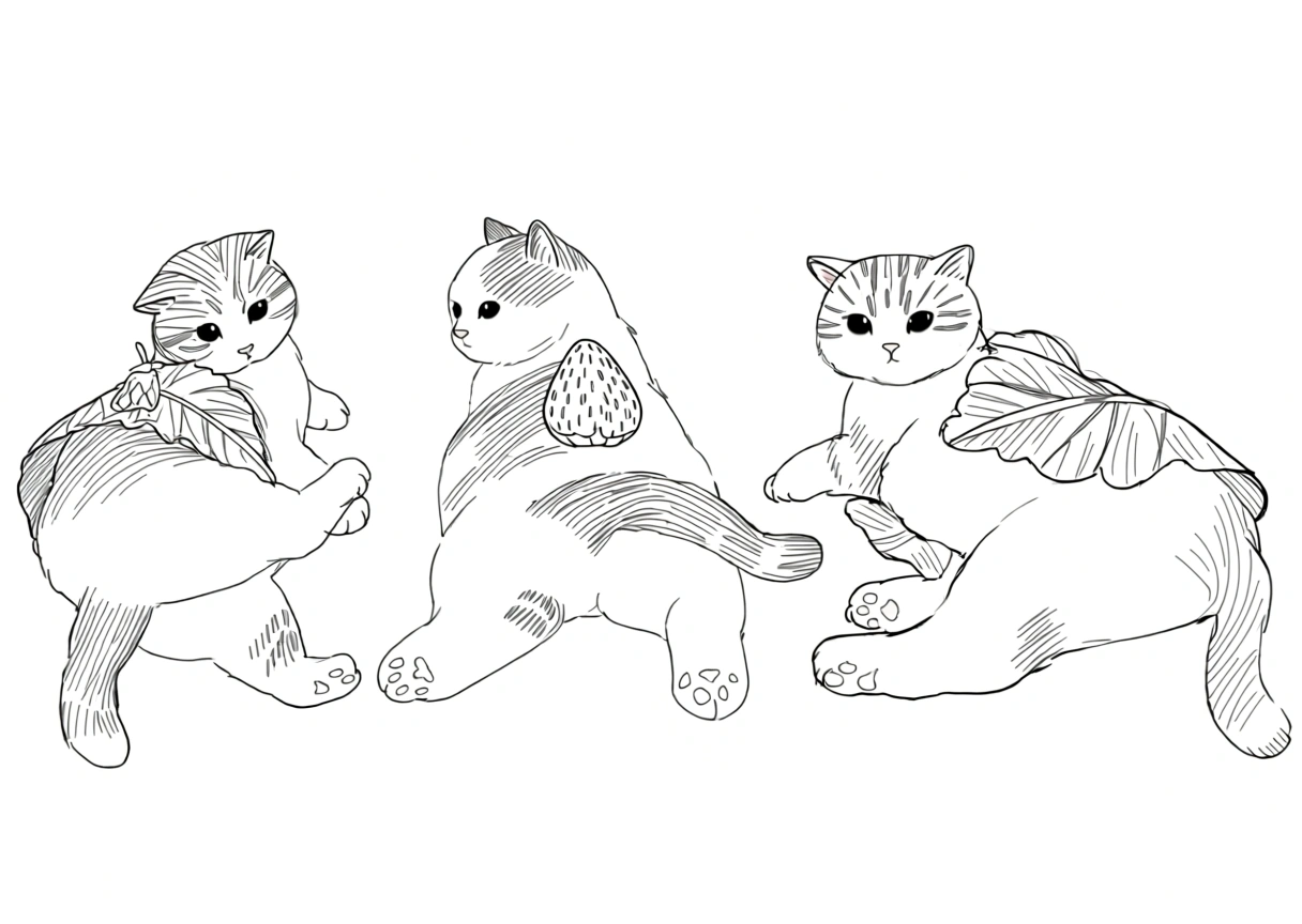 kitty cat color pages - coloring pages for adults