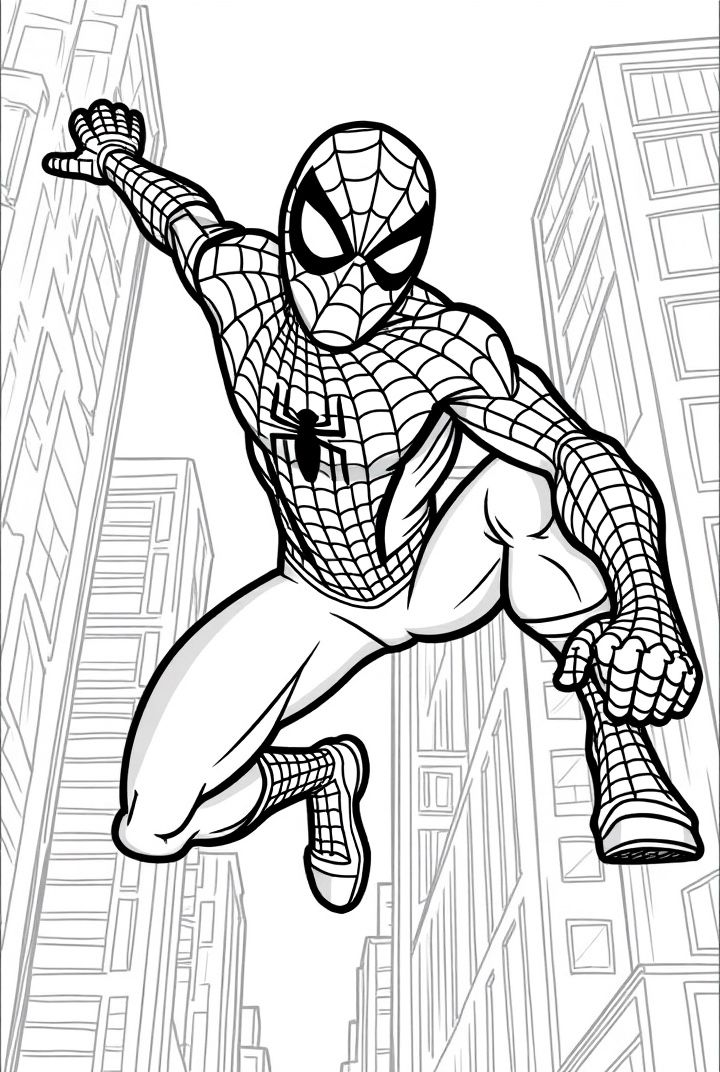 coloring pages spiderman - free coloring pages