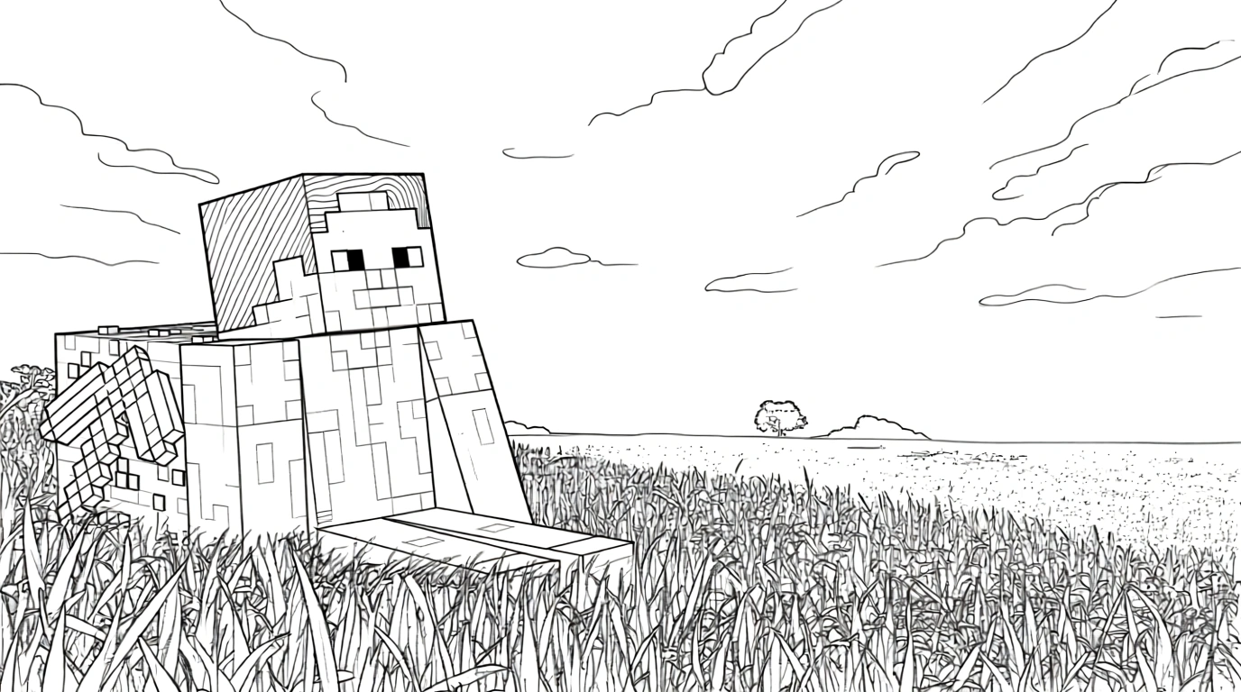 free minecraft coloring pages - coloring pages