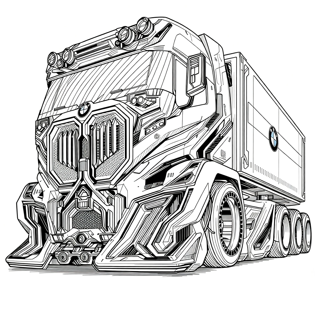 monster truck coloring page - coloring page