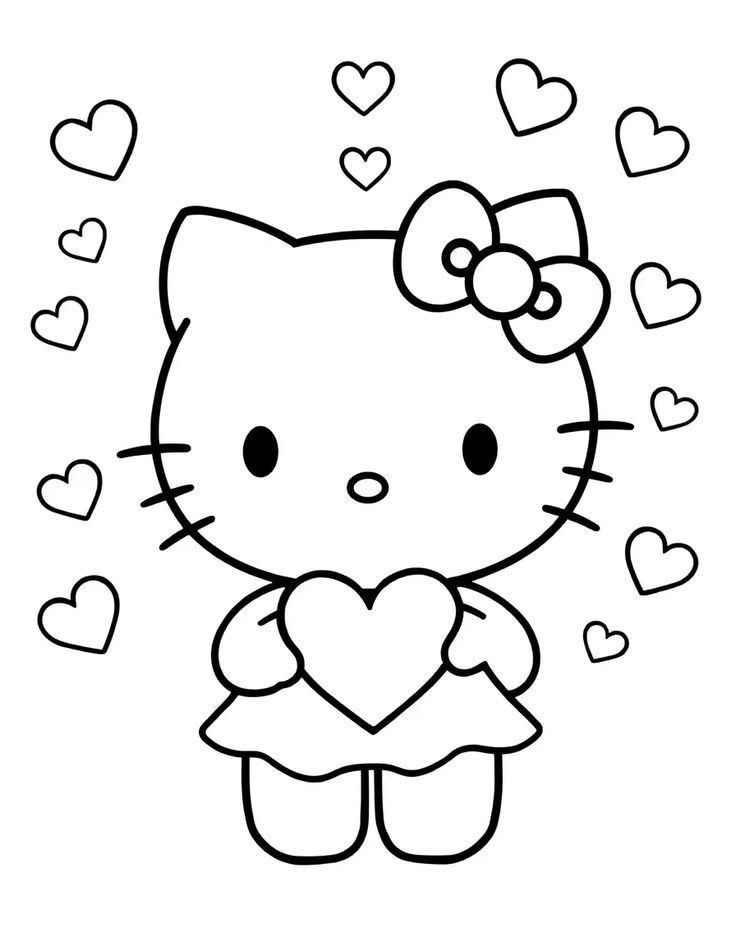 printable hello kitty coloring pages - printable coloring pages for kids