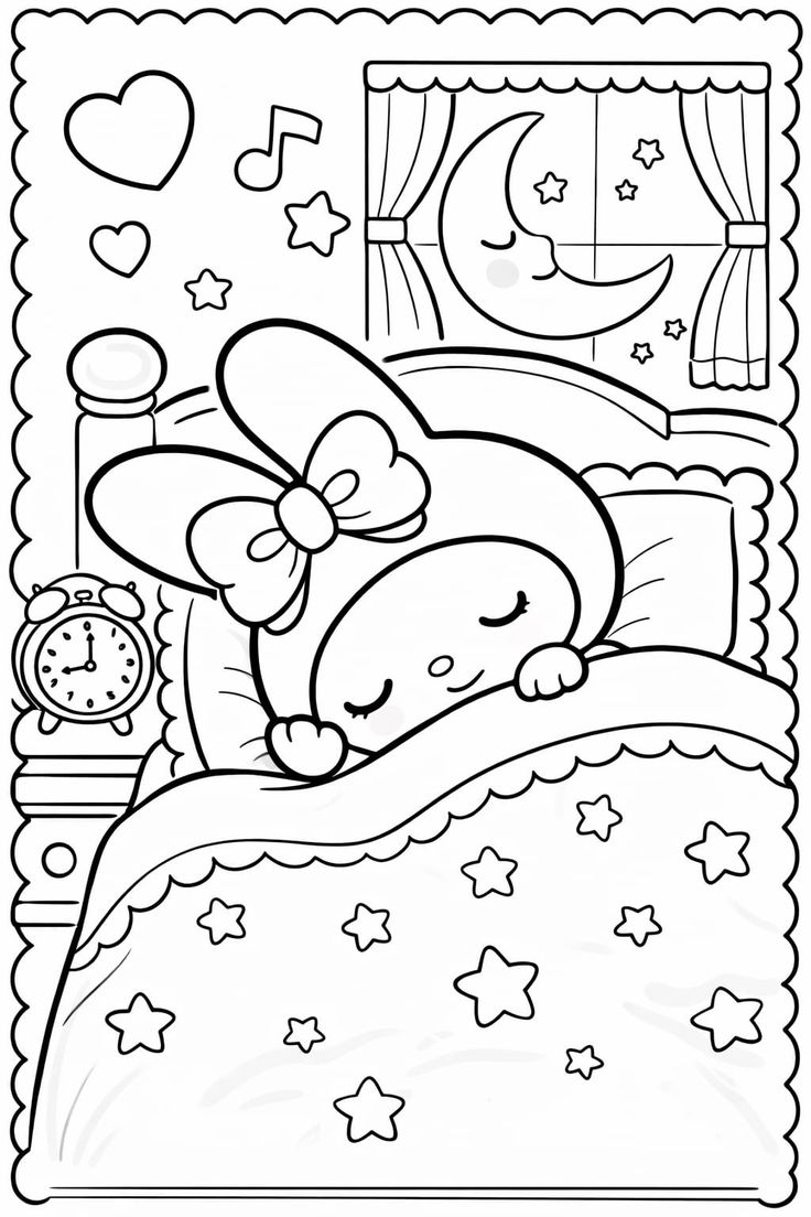 hello kitty printable coloring pages - coloring page for kids