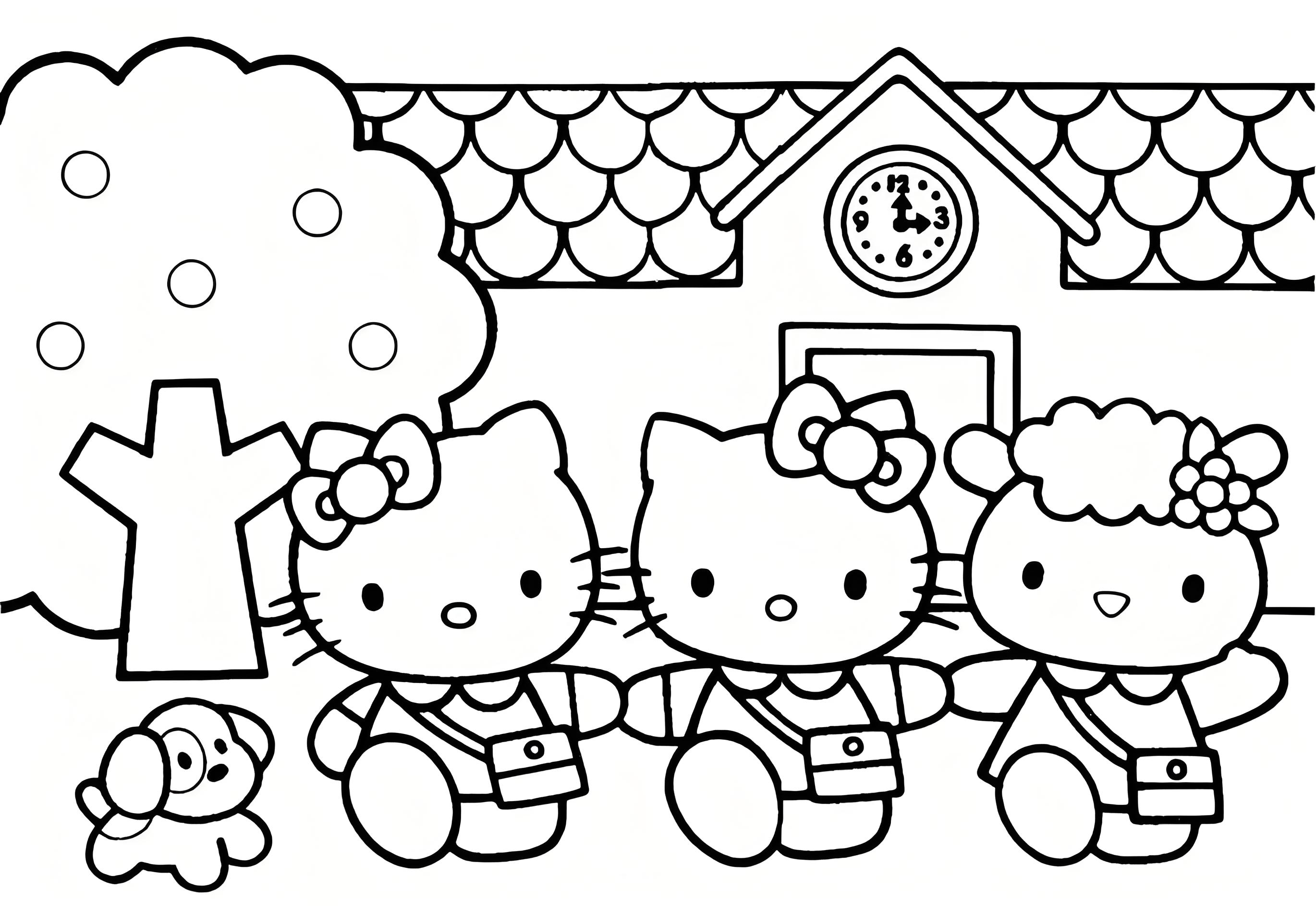 hello kitty halloween coloring pages - cute coloring pages for kids
