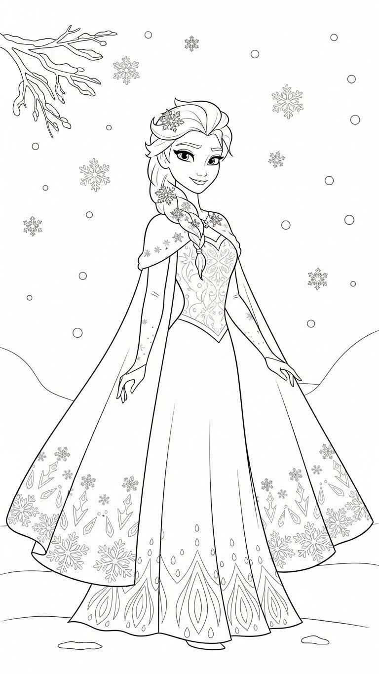 disney elsa coloring pages - coloring page