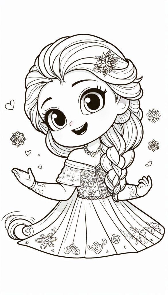frozen anna and elsa coloring pages - coloring pages free