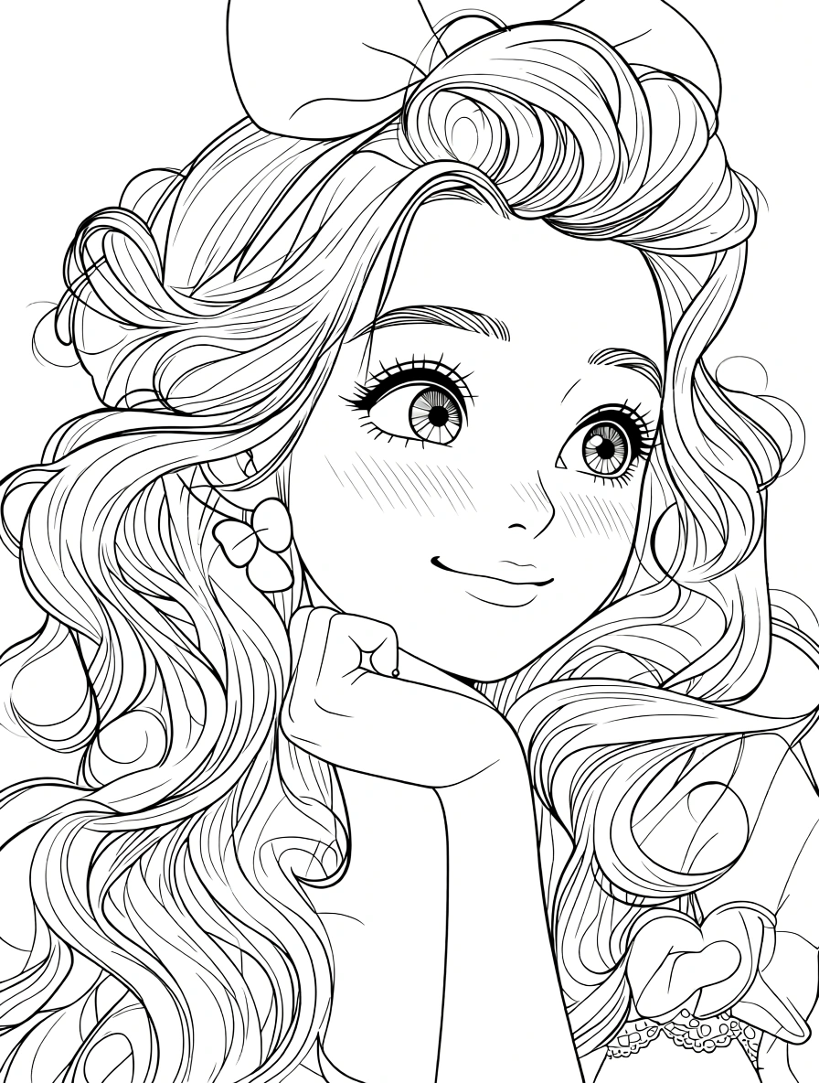 barbie coloring page - coloring pages for kids