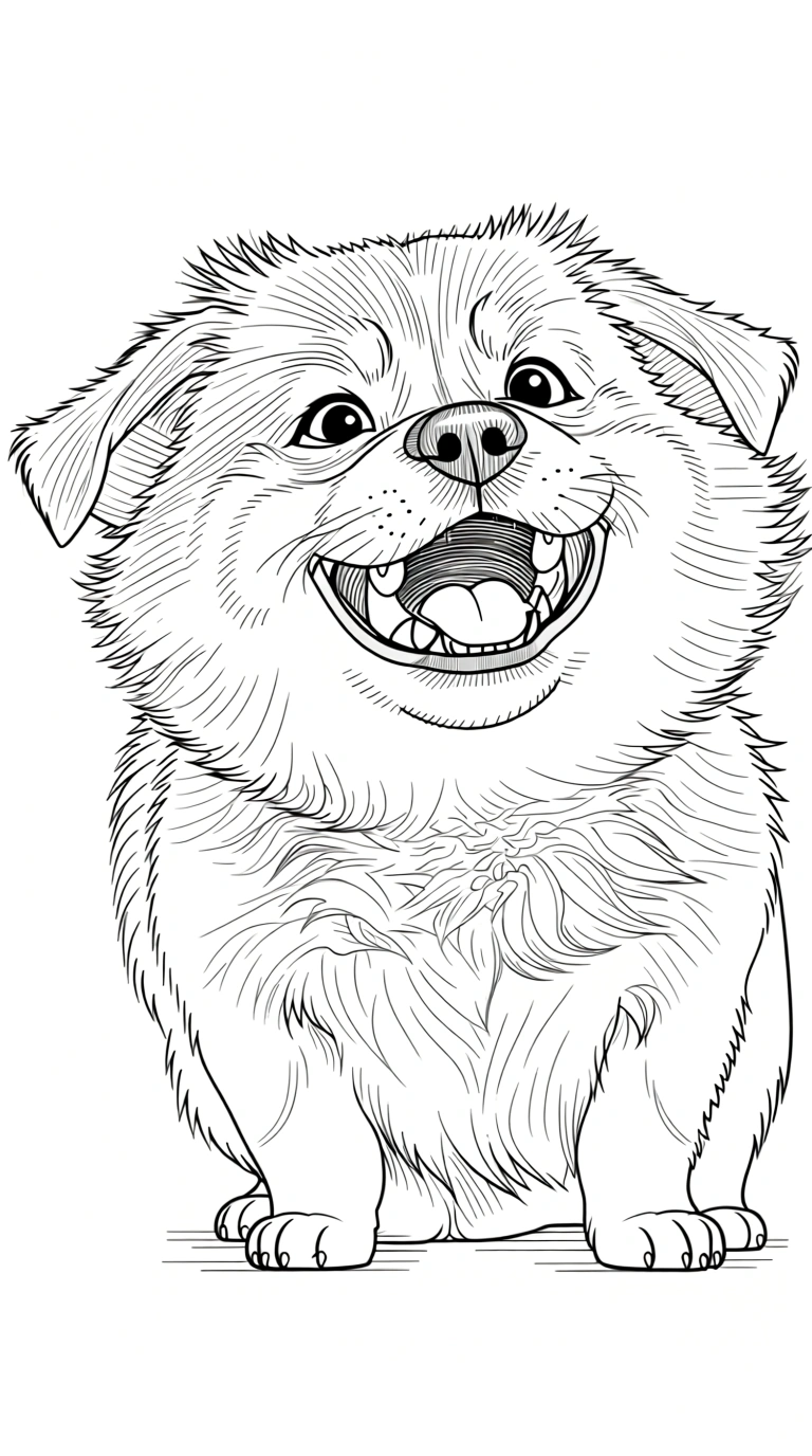 puppy coloring pages - adult coloring books