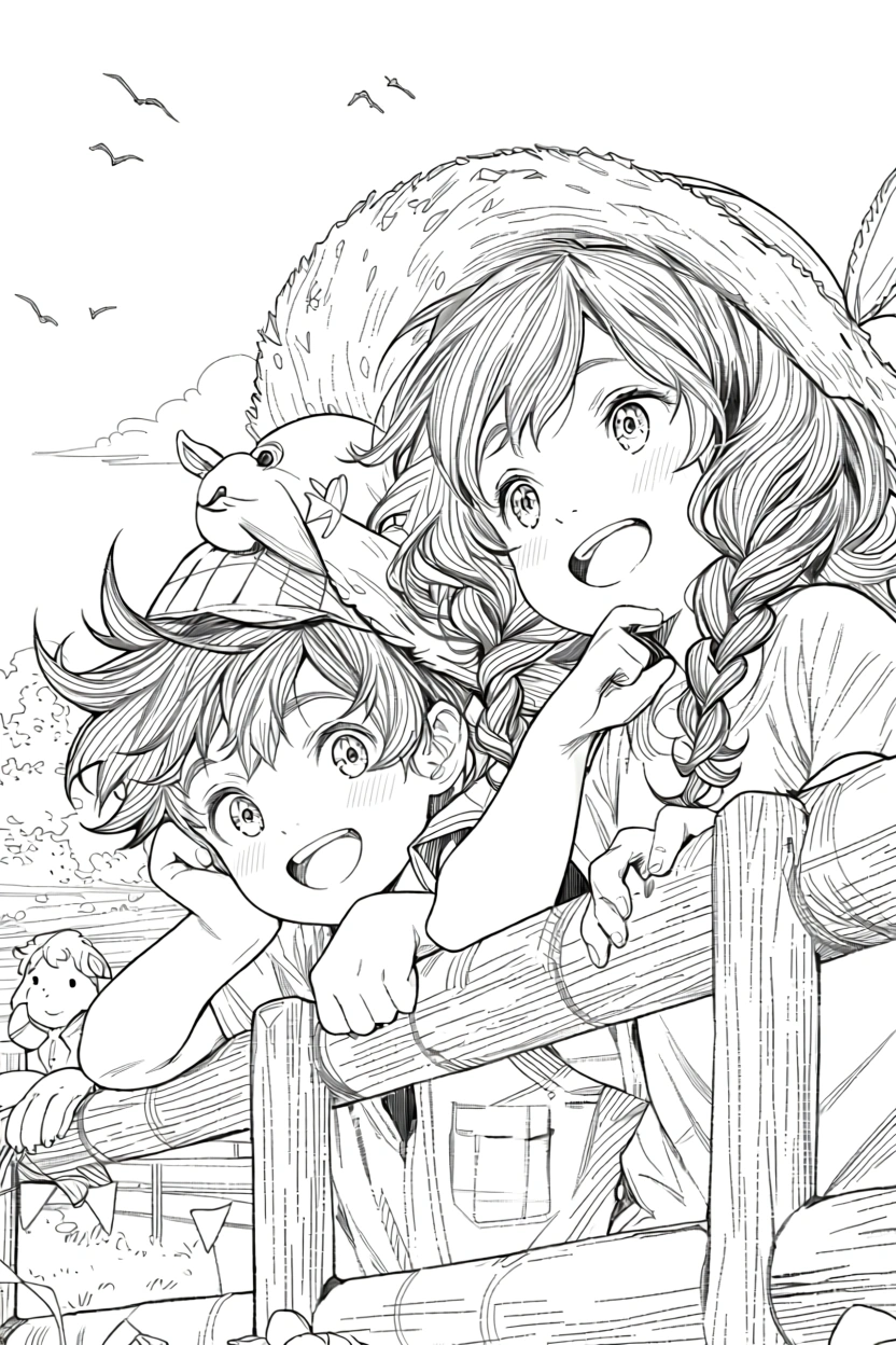 anime girl coloring pages - coloring pages for adults