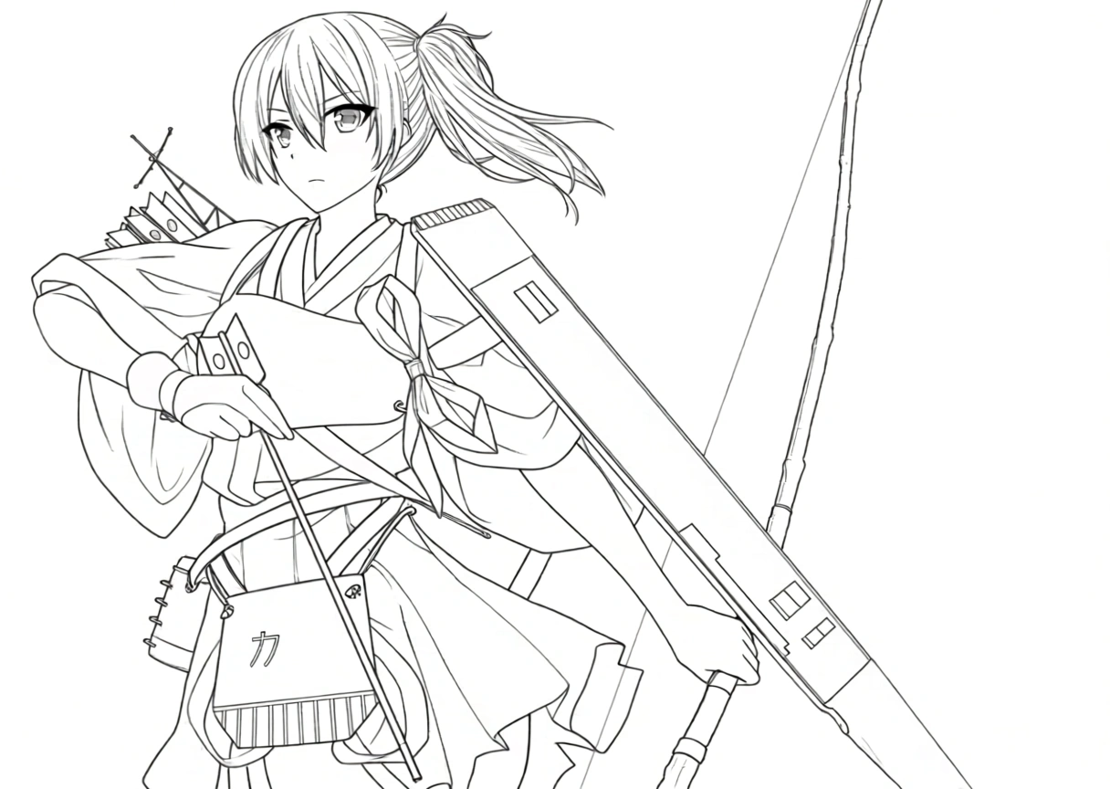 anime coloring page - crayola coloring pages