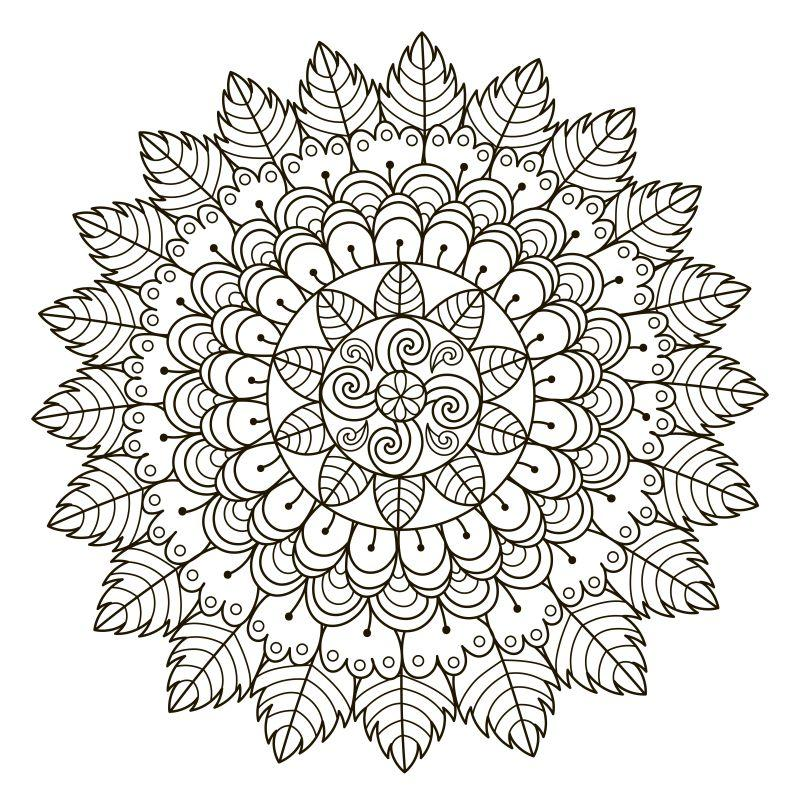 monday mandala coloring pages - free printable coloring pages