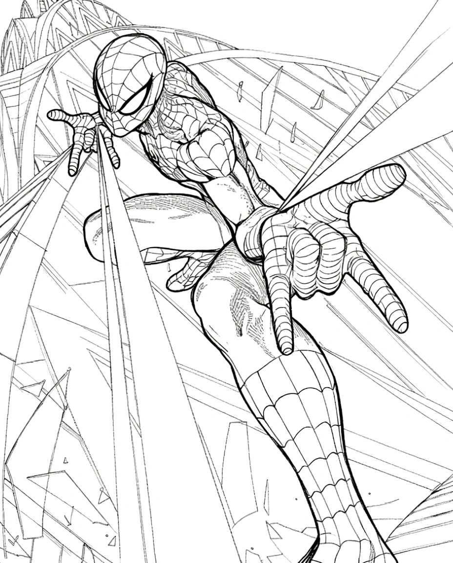 coloring pages spiderman - free coloring pages