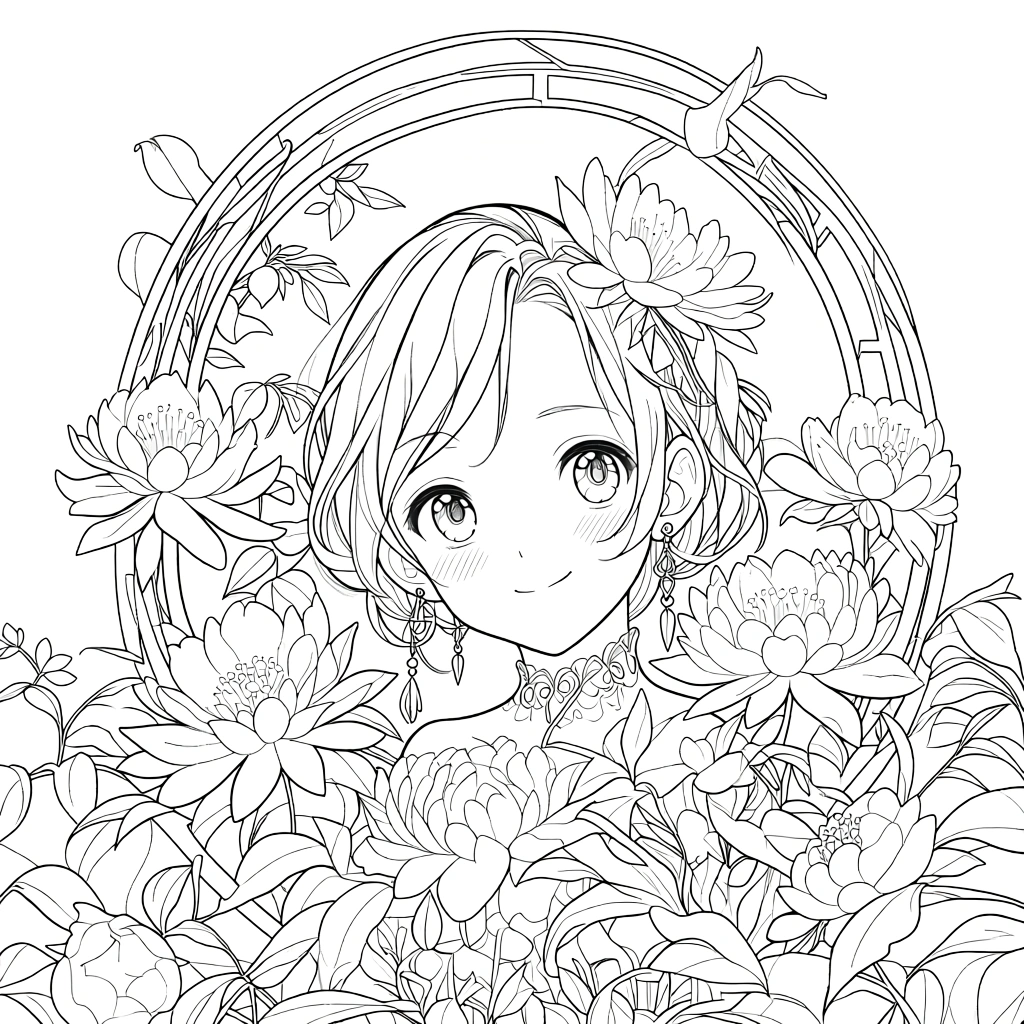 flower coloring pages - coloring page