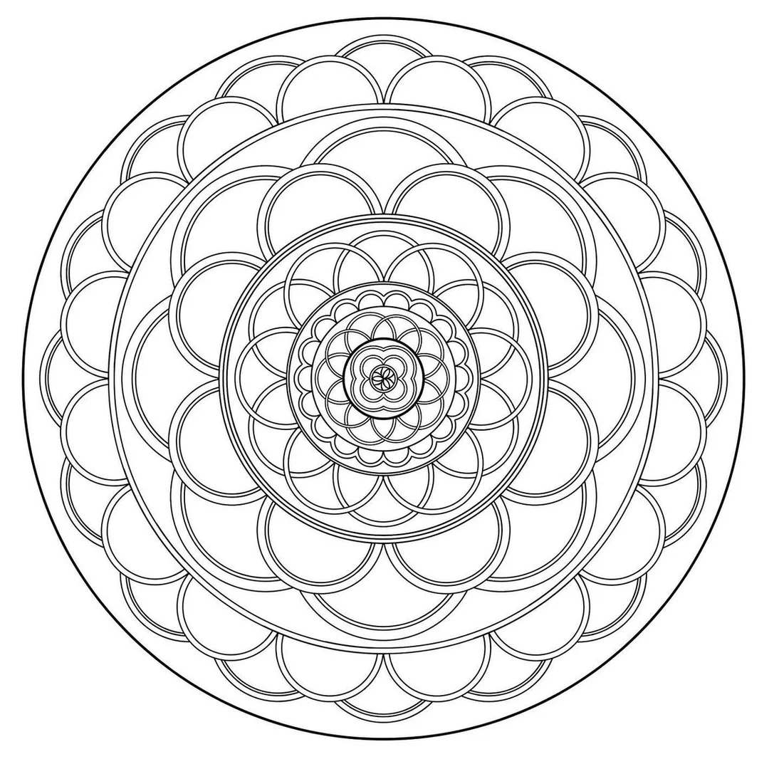 mandalas coloring pages - coloring page