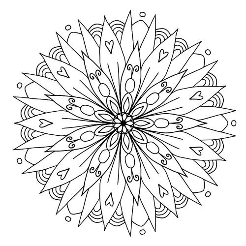 monday mandala halloween coloring pages - coloring sheet