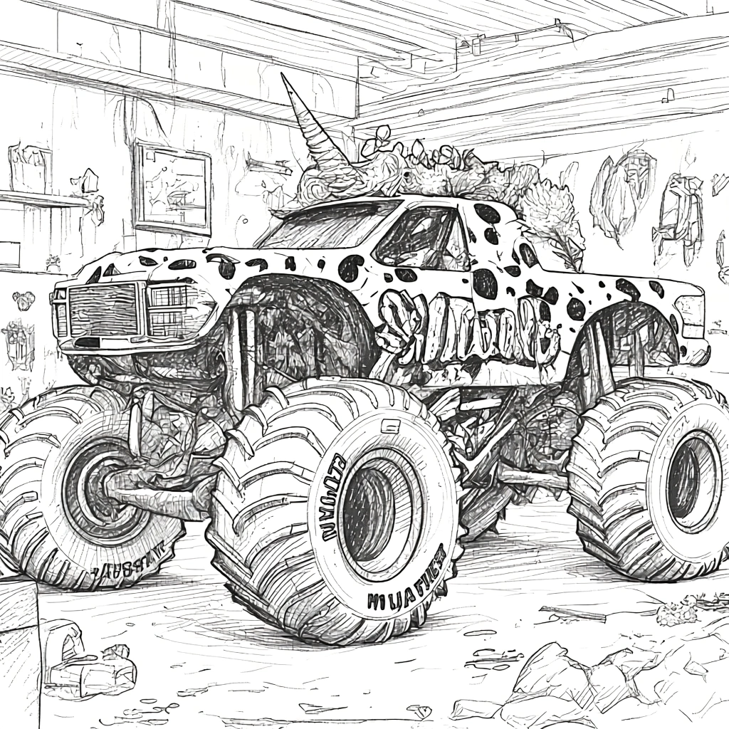 monster jam coloring pages - free coloring pages for kids