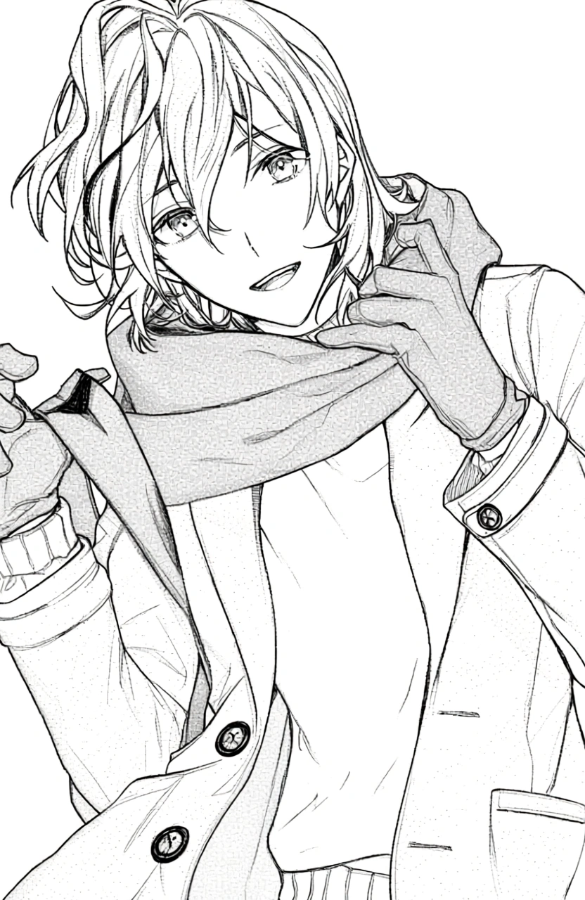 anime coloring page - free printable coloring pages