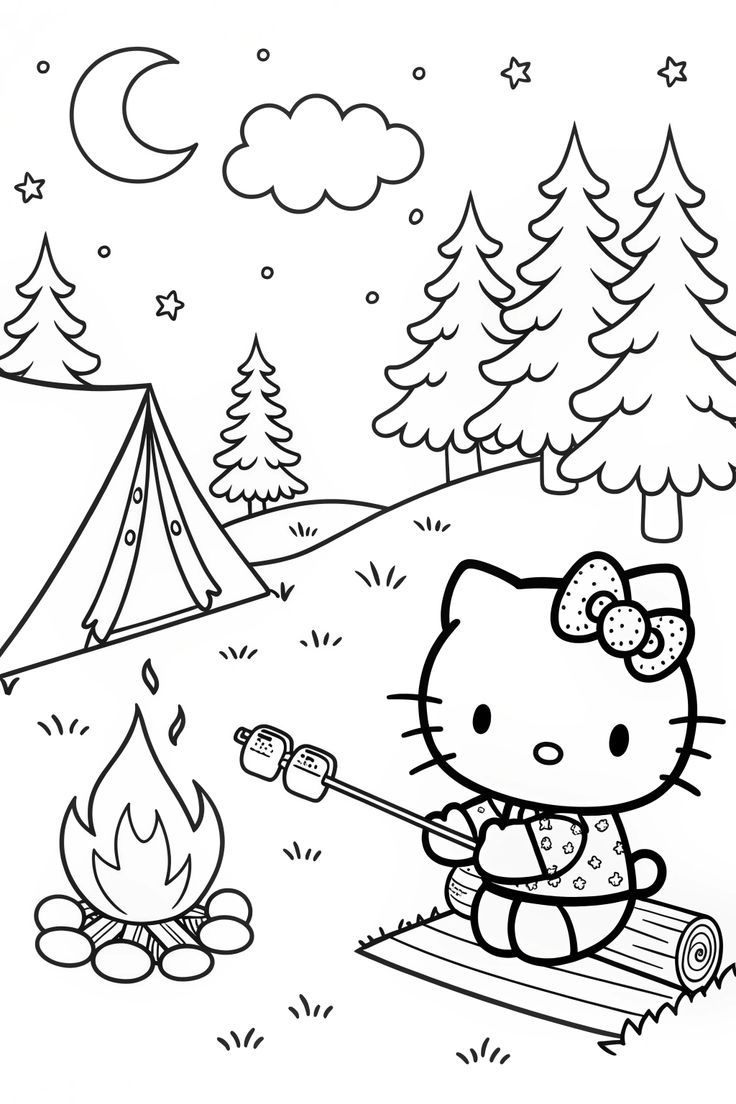 hello kitty printable coloring pages - printable coloring pages for kids