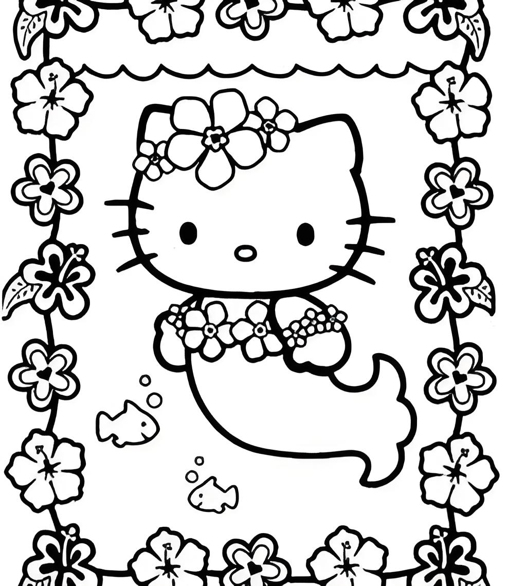 hello kitty coloring page - coloring pages for kids