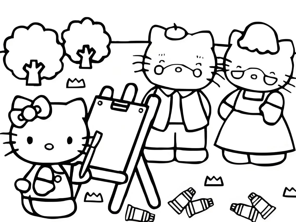 coloring pages printable hello kitty - cute coloring pages for kids